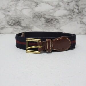 Dooney & Bourke Vintage Leather Wool Surcingle Belt Size 38